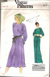 7269 VOG PULLOVER LONGER RAGLAN DRESS LENGTHS PATTERN 10, 12